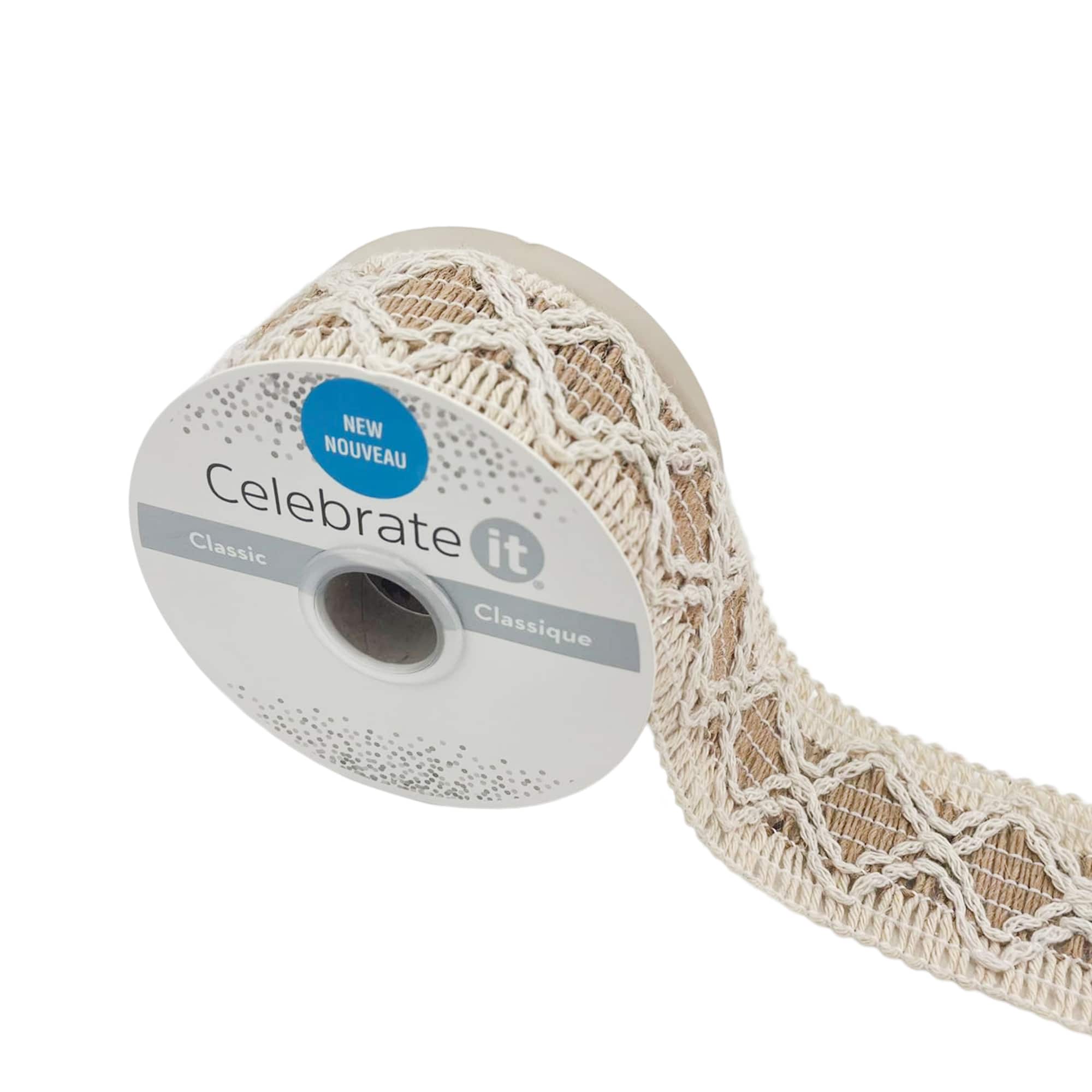 1.625" x 3yd. Zigzag Trim Ribbon by Celebrate It®